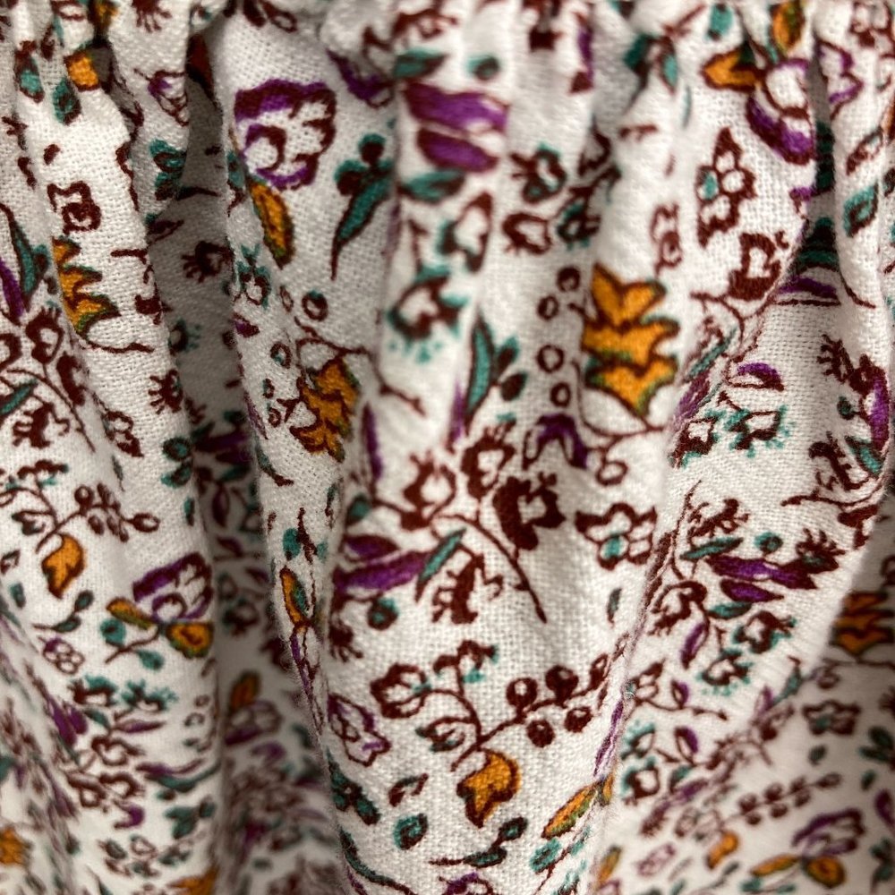 Nwt Universal Thread Size Large Green Floral Cott… - image 5